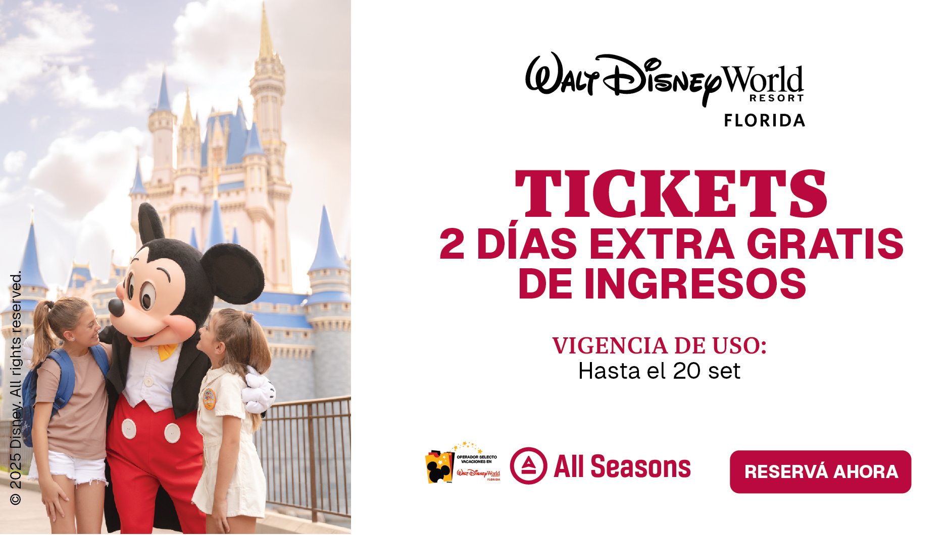 Tickets 2 dia extras